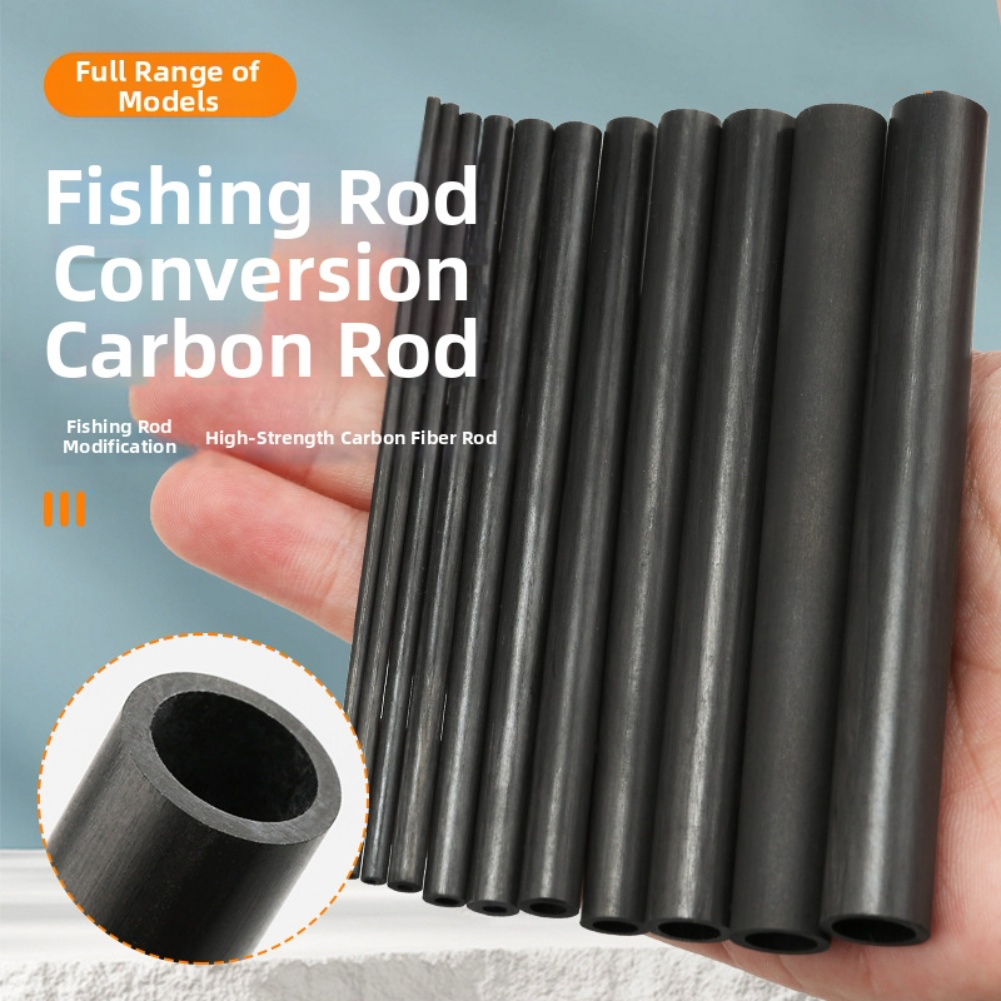 Fishing Rod Tip Replacement - 낚싯대 수리용 10cm 블랙 중공 탄소
