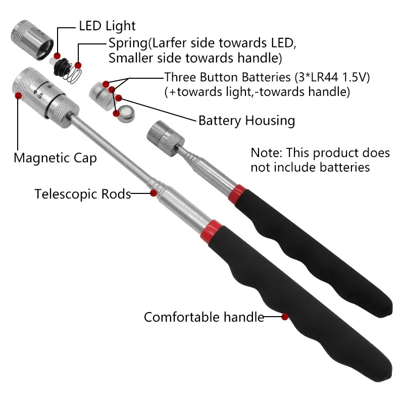 텔레스코픽 마그네틱 펜 확장 가능한 픽업로드 스틱 라이 - Fishing Rod Telescopic 리뷰 및 가격