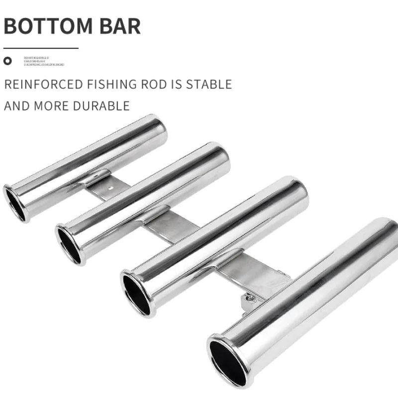 스테인레스 스틸 4 튜브 낚싯대 홀더 보트 낚싯대 랙  - Fishing Rod Holder 리뷰 및 가격